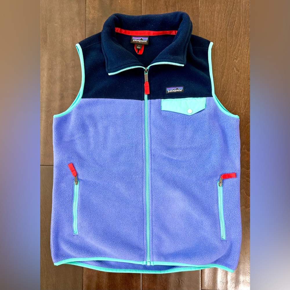 Patagonia Women’s Snap T Vest Synchilla Fleece- Full Zip - Picture 4 of 5